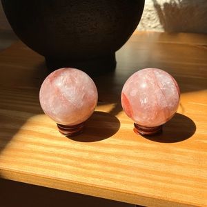 FIRE QUARTZ SPHERE SET